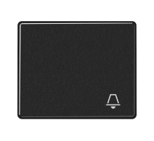 Клавиша для выключателя с символом "звонок"; черная  SL590KSW  Jung