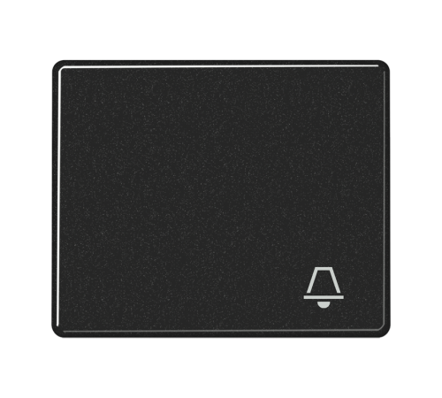 Клавиша для выключателя с символом "звонок"; черная  SL590KSW  Jung