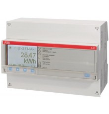 Счетчик 3-фазный акт-реакт.энергии(2Н),4-тарифн.c тарификатором,кл.точн.1,прямого вкл.5(80)А,2 вх/вых,RS485,тип A43 412-200  2CMA100115R1000  ABB