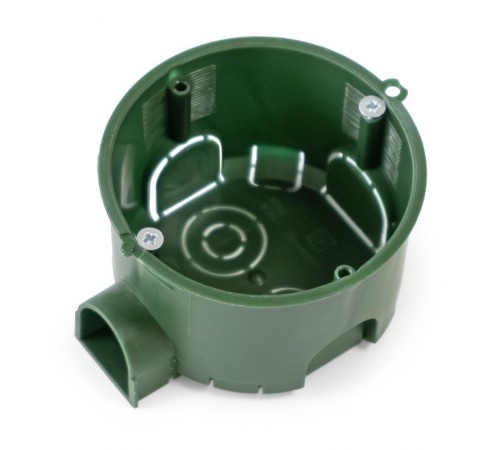 Коробка установочная 80-0560С безгалогенная (HF) 68х45 с саморезами (200шт/кор)  80-0560С  Промрукав