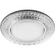 Светильник встраиваемый с белой LED подсветкой CD4020 потолочный GX53 без лампы прозрачный  41293  Feron