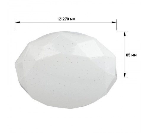 Светильник потолочный светодиодный SPB-6-18-6,5K Sparkle 18Вт 6500K  Б0054054  ЭРА