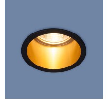 Светильник точечный встраиваемый 7004 MR16 BK/GD черный/золото  a036622  Elektrostandard