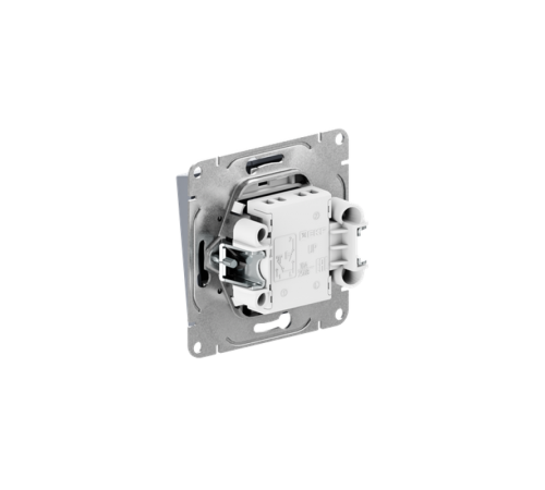 Механизм выключателя, двухклавишный, кнопочный, алюминий Эпика EKF  UP1-SWA-23  EKF