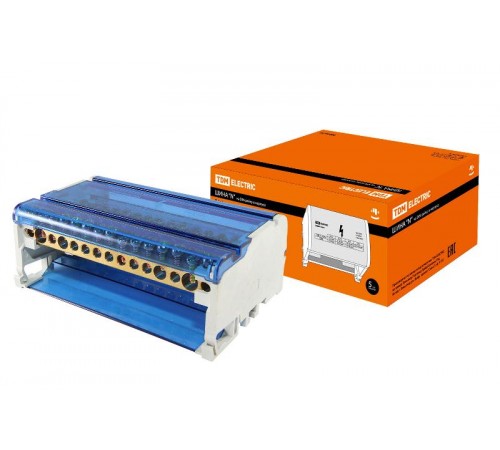 Шина "N" нулевая на DIN-рейку в корпусе 4х15групп   SQ0801-0011  TDM