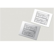 Табличка полужесткая для маркировки оболочек. Клейкое основание. ПВХ. Чёрная  TASE60100AB  DKC