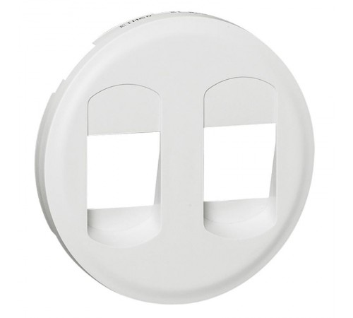Celiane Белый Накладка 2-ой аудиорозетки (2 мех 67311)  068212  Legrand