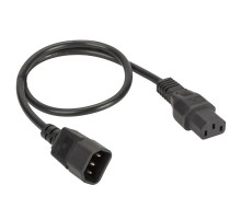Кабель питания IEC320 C13 - IEC320 C14, 1,0 м, сечение 3 х 1,5 мм  R5CORD3410  DKC