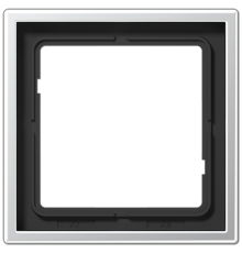 Рамка для вертикальной и горизонтальной установки, 1 пост; металл; алюминий; Aluminium  AL2981  Jung