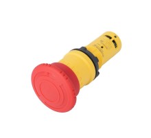 Кнопка аварийного останова SB7 моноблочная 22мм красная, 40, повернуть для возвр, пластик, 1НЗ, IP6  SB7ES542P  SE