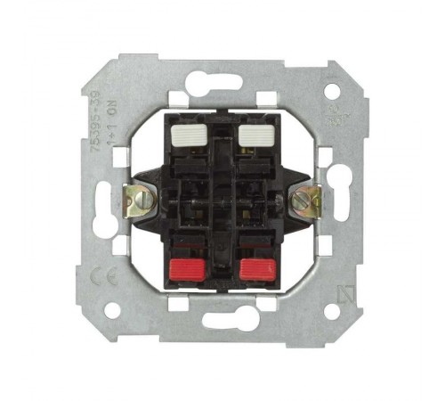 Simon 75 Механизм Выключатель кнопочный 2-кл на размыкание, 10А 250В, S82, S82N, S88, S82 Detail  75395-39  Simon