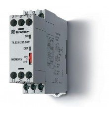 Термисторное реле (PTC); память отказов; питание 230В АС; выход 2СO 10A; ширина 22.5мм; степень защиты IP20  719282300001  Finder
