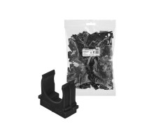 Крепеж-клипса для трубы 25 мм для прямого монтажа (100 шт.) черная  SQ0405-8113  TDM