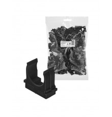 Крепеж-клипса для трубы 25 мм для прямого монтажа (100 шт.) черная  SQ0405-8113  TDM