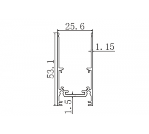 Шинопровод MGN/S 2 метра черный MGN TRACK/S (2000) BK  2909004590  Световые Технологии