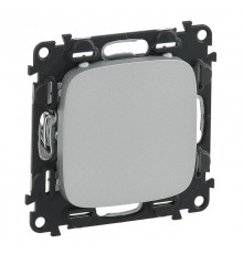 Valena ALLURE Алюминий Заглушка с суппортом  755187  Legrand