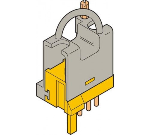 Разъем FIDE-1/4-G для цепей расцепителя, со стороны 01-02-03-04, для установки контактов BRE-T, четырехполюсный  1SNA166898R2300  TE