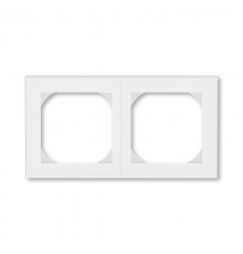 ABB Levit Белый / ледяной Рамка двойная 55х55 для механизмов BJE  3901H-A05520 01  2CHH015520A4001  ABB