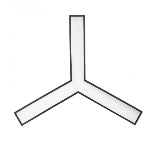 Светильник светодиодный Geometria Igrek SPO-144-B-40K-066 66Вт 4000К 4000Лм IP40 1200*1200*80 черный подвесной  Б0050573  ЭРА