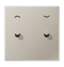 Центральная плата с символом "стрелки", 1 пост, 2 тумблера, конус; металл; нержавеющая сталь; LS1912  ES12-5PK1  Jung