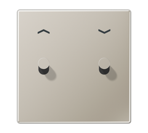 Центральная плата с символом "стрелки", 1 пост, 2 тумблера, конус; металл; нержавеющая сталь; LS1912  ES12-5PK1  Jung