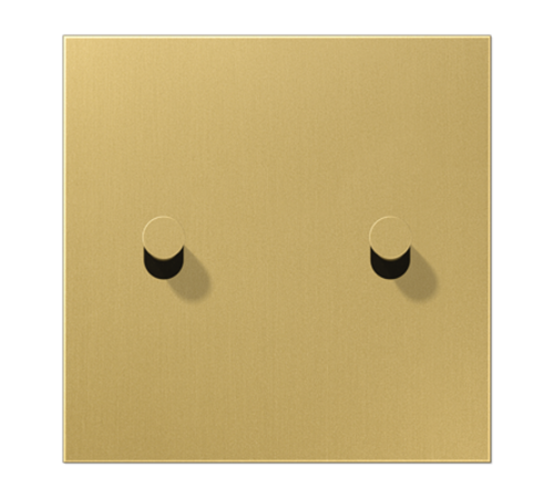 Центральная плата, 1 пост, 2 тумблера, конус; металл; латунь classic; LS1912  ME12-5CK25  Jung