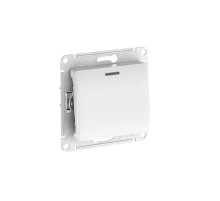 Glossa Белый Переключатель 1-клавишный с подсветкой, сх.6а, 10АХ, механизм, быстрозажимные клеммы  GSL000163S  SE