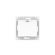 Glossa Белый Переключатель 1-клавишный с подсветкой, сх.6а, 10АХ, механизм, быстрозажимные клеммы  GSL000163S  SE