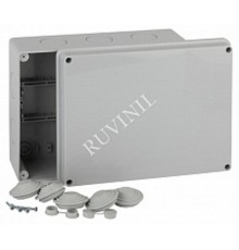 Коробка распределительная для о/п 240х195х90мм без гермовводов IP55  67066  Рувинил
