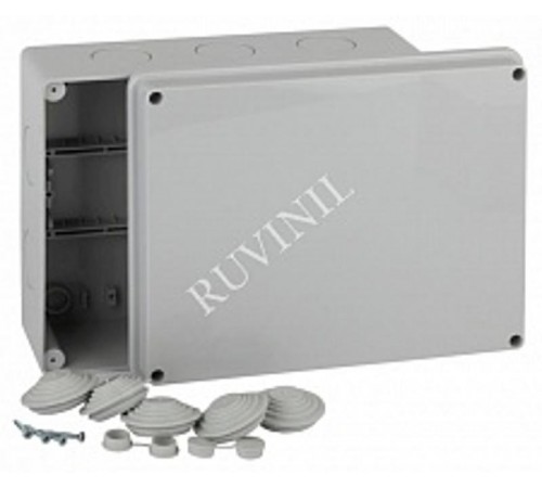 Коробка распределительная для о/п 240х195х90мм без гермовводов IP55  67066  Рувинил