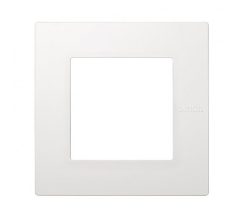 Simon 27 Рамка универсальная, 1 пост, (+суппорт, +шестигранник), 100*100мм, IP44, IK07, Scudo, белый  2705610-030  Simon