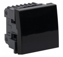 Выключатель модульный одноклавишный 45х45мм чернпя  АДЛ 13-904-Ч  Рувинил