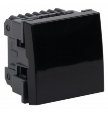 Выключатель модульный одноклавишный 45х45мм чернпя  АДЛ 13-904-Ч  Рувинил