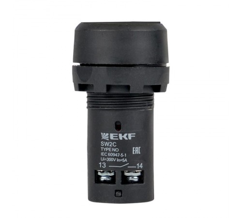 Кнопка SW2C-11 с фиксацией черная NO+NC EKF PROxima  sw2c-11f  EKF