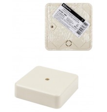 Коробка распределительная КР 75х75х20 о/п, сл. кость, IP40, инд. штрихкод  SQ1401-1803  TDM