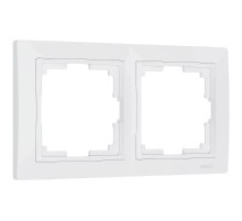 W0022001/ Электроустановочные изделия - Рамка на 2 поста (белый, basic)