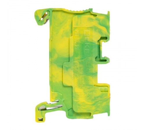 Клеммная колодка пружинная 1.5 Push-in земля PIT-1,5-pe  EKF