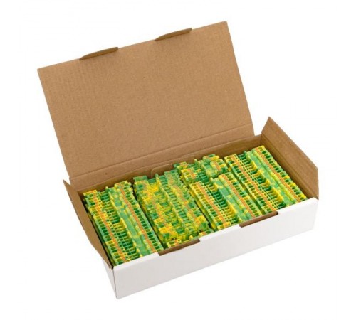 Клеммная колодка пружинная 1.5 Push-in земля PIT-1,5-pe  EKF