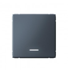 ArtGallery Грифель Выключатель 1-клавишный с подсветкой, 10АХ, механизм, быстрозажим. клем.  GAL000713S  SE