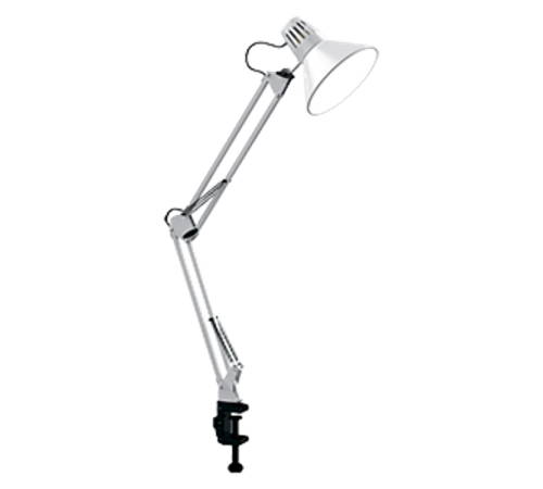 Светильник настольный GTL001 60W 220-240V E27 белый струбцина 1/16  GT0011  Gauss