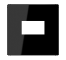 Плата для USB-зарядных устройств без видимого винта; термопласт; черный  LS1969USBSW  Jung