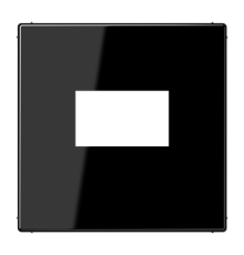 Плата для USB-зарядных устройств без видимого винта; термопласт; черный  LS1969USBSW  Jung