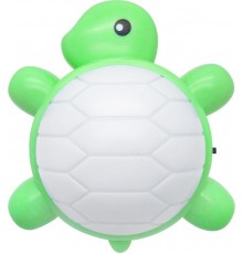 Ночник светодиодный NLA 04-TG ЧЕРЕПАШКА зелёная с выключателем 230В  4690612029009  IN HOME