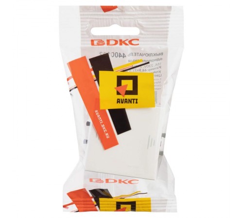 Выключатель "Белое облако", "Avanti", 16A, 2 мод.  4400102  DKC