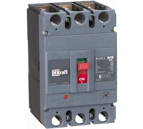 Силовой авт. выкл. 3P 160А c Ir=128А-160А 50кА ВА-333 af  21136DEK  DEKraft