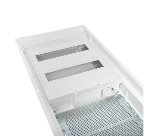 Встраиваемый комбинир. щит "Nova" (2 DIN + 2 МП) 4 габарит 24 мод. с металлической перфорированной дверью IP41  nv-cb-pmd-2+2  EKF