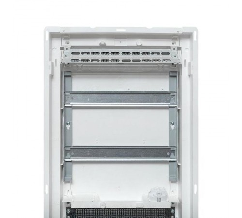 Встраиваемый комбинир. щит "Nova" (2 DIN + 2 МП) 4 габарит 24 мод. с металлической перфорированной дверью IP41  nv-cb-pmd-2+2  EKF