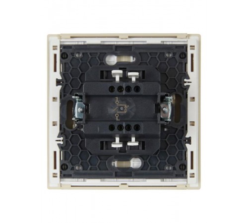 FORTE&PIANO Выключатель 1-клавишный с индикацией 10А FP402 ваниль  FP-V10-1-10-1-K10  IEK