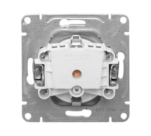 Механизм розетки, 16А, с заземлением, без шторок, алюминий Эпика EKF  UP1-SOA-110  EKF