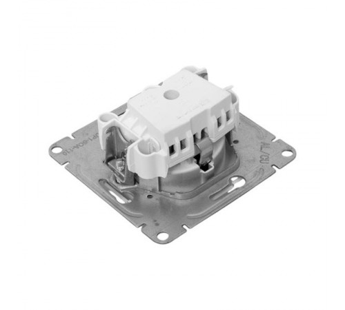 Механизм розетки, 16А, с заземлением, без шторок, алюминий Эпика EKF  UP1-SOA-110  EKF